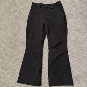 Gerry Straight Snow Pants Womens Size S Black Fleece Lined Pockets Outdoors